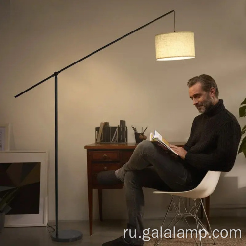 Светодиодный торшер из скандинавской ткани Уютная гостиная